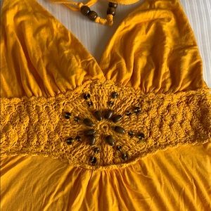 Yellow halter top